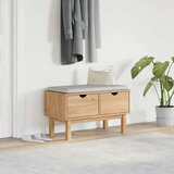 vidaXL Klupa za predsoblje OTTA 80 x 40 x 45 cm od masivne borovine | shoptok.hr