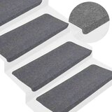 vidaXL Samolepilne preproge za stopnice 30 kosov sive 65x24,5x3,5 cm | Shoptok.si
