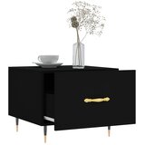  Stolić za kavu crni 50 x 50 x 40 cm od konstruiranog drva | Eponuda.com