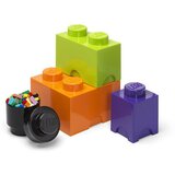 Lego kutije za odlaganje set (4 kom): ljubičasta, narandžasta, crna, zelena ( 40150800 ) Cene