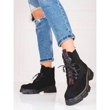 SHELOVET Women's lace-up ankle boots suede lightweight Cijene