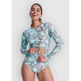 Roxy Beach Essentials Onesie Pt Lycra z dolgimi rokavi brownie hibiscus hype Cene