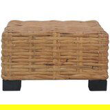 Maison Chic Klubska mizica - kavna mizica - Nizka mizica 47x47x28 cm iz naravnega ratana, (21753659) Cene