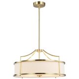 Open Design OR80896 - Luster na šipci STANZA 4xE27/15W/230V prečnik 55 cm mesing/bela Cene