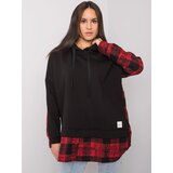RUE PARIS Sweatshirt-RV-BL-7312.14-black-red Cene
