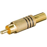 Goobay Audio konektor RCA CC010B pozlaćeni crni Cijene