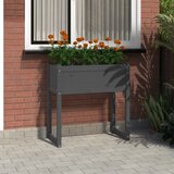 vidaXL Visoka greda siva 78x40x81 cm trdna borovina Cene