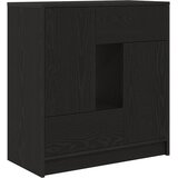  Komoda s ladicama i vratima crni hrast 70,5x34x74,5 cm | Eponuda.com