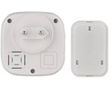  Bežično zvono za utičnicu 230V + 1xCR2032 IP44 sivo | Eponuda.com