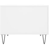  Stolić za kavu sjajni bijeli 50 x 50 x 40 cm konstruirano drvo | shoptok.hr