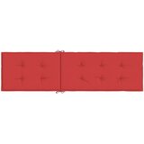 vidaXL Jastuk za ležaljku crveni (75 + 105) x 50 x 3 cm | shoptok.hr