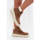 VINCEZA Suede Women's Snow Boots with Fur on Platform | shoptok.hr