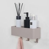Spinder Design Svetlo siva jeklena stenska kopalniška polica Multi – | Shoptok.si