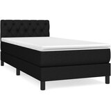 Box spring krevet s madracem crni 80 x 200 cm od tkanine | shoptok.hr
