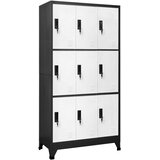  s ključem antracit-bijeli 90 x 45 x 180 cm čelični | shoptok.hr