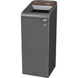 Rubbermaid Zbiralnik surovin Configure™, prostornina 87 l, nerjavno jeklo / rjave barve | Shoptok.si