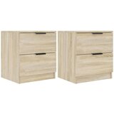 Furnova Nočna omarica 2 kosa sonoma hrast konstruiran les, (21925815) | Shoptok.si
