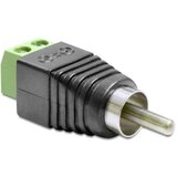 Delock 65417 Cinch adapter [1x muški cinch konektor - 1x 2-žičani kabel] crna 0.00 m Cijene