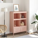  Visoka komoda ružičasta 68x39x101,5cm od čelika | shoptok.hr