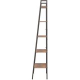 vidaXL 5-nadstropni stoječi regal temno rjav in črn 56x35x174 cm | Shoptok.si