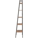 vidaXL Samostojeće police s 5 razina tamnosmeđa i crna 56x35x174 cm | shoptok.hr