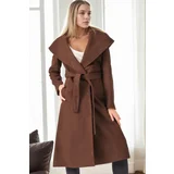 Dewberry Z6679 WOMEN'S COAT-COFFEE 1