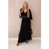 Kesi Włoski Muslin dress with embroidery at the waist black | Eponuda.ba