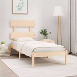  Posteljni okvir iz trdnega lesa 90x190 cm, (20906354) | Shoptok.si