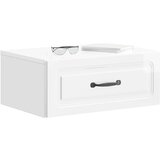  Noćni ormarić za montažu na zid Bijela visokog sjaja | shoptok.hr