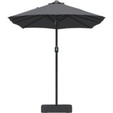 vidaXL Vrtni dežnik Antracit 385 x 209 x 244 cm blago | Shoptok.si