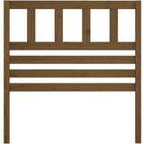  Posteljno vzglavje medeno rjavo 106x4x100 cm trdna borovina, (20646075) | Shoptok.si