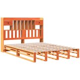  Krevet s regalom za knjige bez madraca 140 x 190 cm od borovine | shoptok.hr