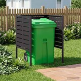  Ekran za kante za smeće 85 x 85 x 113 cm Čelik Crna Cijene