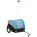  Kolesarska tovorna prikolica črna in modra 45 kg žele | Shoptok.si