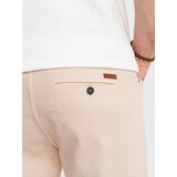 Ombre Men's denim classic shorts with rolled up leg - cream | shoptok.hr