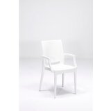 Hanah home baštenski set rattan 80x80 small lux masa takimi white | ePonuda.com