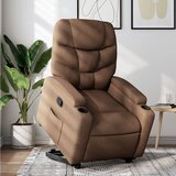 Maison Chic Naslanjač - Relax naslanjač s funkcijo vstajanja rjavo blago, (22040360) | Shoptok.si
