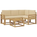  Set vanjskih sofa 5 kom. Bijela i bež | shoptok.hr