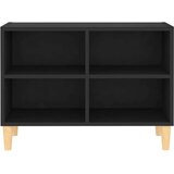 TV ormarić s nogama od masivnog drva crni 69 5 x 30 x 50 cm | shoptok.hr