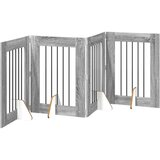  Vrata za pse z stojali 4 pcs Siva Sonoma 60 x 80 cm, (5000232777) | Shoptok.si