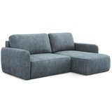 Makamii Prljavo plava sklopiva/s prostorom za odlaganje kutna garnitura od šenila (s desnim kutom/s ležaljkom) Lilo – | shoptok.hr