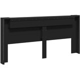 Ormarić za uzglavlje s LED svjetlima crni 220 x 16,5 x 103,5 cm | shoptok.hr