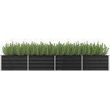 vidaXL Visoka greda antracitna 320x80x45 cm pocinkano jeklo, (20618625) Cene