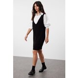 Trendyol Black Hair Braided Knitwear Gilet Dress | Shoptok.si