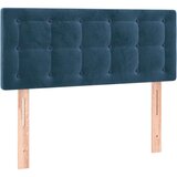  Posteljno vzglavje temno modro 80x5x78/88 cm žamet | Shoptok.si