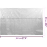 Plutajući PE solarni pokrov za bazen 450 x 220 cm sivi | Eponuda.ba