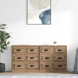  Komode 2 kom. Umjetnički hrast 70 x 35,5 x 67,5 cm | shoptok.hr