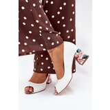 Boto Leather pumps with decorative heel Lewski Shoes | Shoptok.si