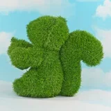 - figura od veštačke trave - veverica 50cm