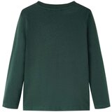  Dječja majica dugih rukava tamnozelena 104 | shoptok.hr